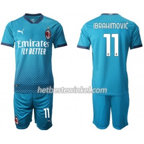 AC Milan Zlatan Ibrahimovic 11 Voetbaltenues Kind Third 2020/21 - SS (+ Korte broeken)